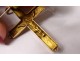 Cross pendant crucifix Christ solid gold 18 carats head eagle 2.7gr nineteenth