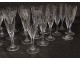 Set of 30 Saint-Louis cut crystal glasses model Bristol twentieth flutes