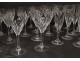 Set of 30 Saint-Louis cut crystal glasses model Bristol twentieth flutes