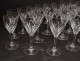 Set of 30 Saint-Louis cut crystal glasses model Bristol twentieth flutes