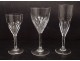 Set of 30 Saint-Louis cut crystal glasses model Bristol twentieth flutes