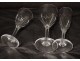 Set of 30 Saint-Louis cut crystal glasses model Bristol twentieth flutes