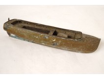Model of a metal boat from the XIXth century Popular Art collection