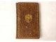 Secret cache book Of Christian Perfection leather coat of arms XVIIIth century