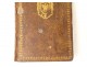 Secret cache book Of Christian Perfection leather coat of arms XVIIIth century