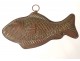 Cake mold chocolate copper fish kitchen copper antique nineteenth century