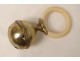 Rattle solid silver vermeil french sterling silver rattle nineteenth century