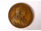 Louis XVI bronze medal king France Marie-Antoinette Du Vivier 1781 XIXth