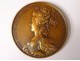Louis XVI bronze medal king France Marie-Antoinette Du Vivier 1781 XIXth