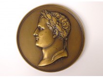 Bronze medal portrait Napoleon I Baptism King Rome 1811 Andrieu XIXth