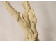 Sculpture deer horn Japan rat dormouse bamboo foliage XIXth century