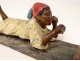 Small lead sculpture Nuremberg Nubian orientalist character Fez XIXth