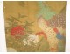 Tissue paper painting roller Japan bird phoenix flowers landscape late eighteenth