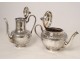 Service 6PC coffee tea silver Minerva Odiot Samovar jug 5926gr nineteenth