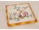 Marseille earthenware trivet Veuve Perrin 19th century Chinese characters