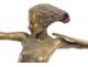 Bronze sculpture Pierre le Faguays amazon woman Lady Warrior Art Deco twentieth