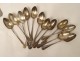 Lot solid silver cutlery Minerva spoons forks 1472gr nineteenth