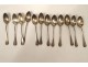 Lot solid silver cutlery Minerva spoons forks 1472gr nineteenth