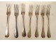 Lot solid silver cutlery Minerva spoons forks 1472gr nineteenth