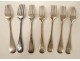 Lot solid silver cutlery Minerva spoons forks 1472gr nineteenth