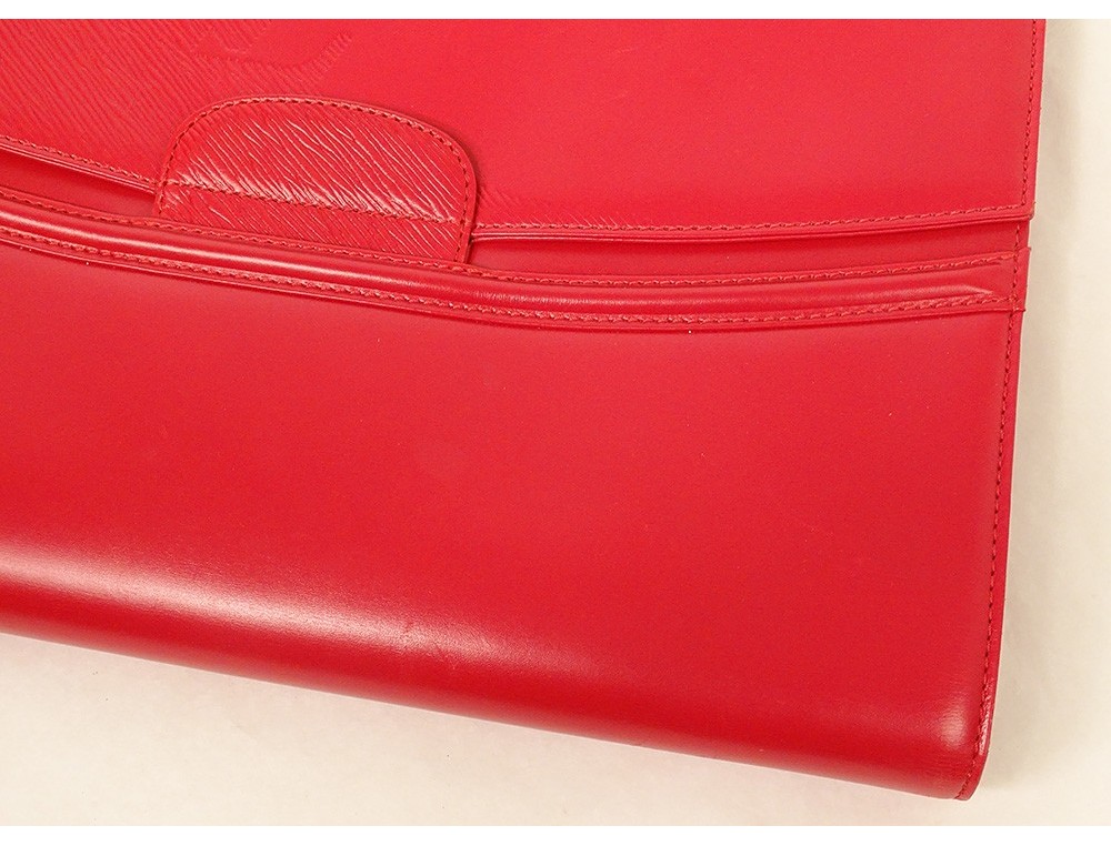 Louis Vuitton briefcase briefcase bag red epi leather twentieth century