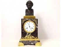 Homer bust pendulum bronze marble breach Lepaute Royal Palace Nineteenth Empire