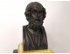 Homer bust pendulum bronze marble breach Lepaute Royal Palace Nineteenth Empire