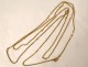 Large double 18K solid gold long necklace twisted chain 37.84gr 189cm twentieth