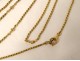 Large double 18K solid gold long necklace twisted chain 37.84gr 189cm twentieth