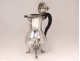 Jug coffee maker tripod sterling silver Germany foliage PB 1068gr nineteenth