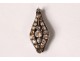 Sterling silver jewel pendant white sapphires PB 5.31gr 18th century