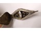 Sterling silver jewel pendant white sapphires PB 5.31gr 18th century