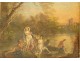 HST landscape painting ruins naked women naiads taste Pillement eighteenth frame