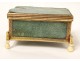 Small box stingray box in gilded brass XIXth century