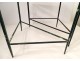 2 triangular coffee tables Mathieu Matégot perforated metal painted twentieth