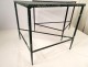 2 triangular coffee tables Mathieu Matégot perforated metal painted twentieth