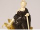 Woman chryselephantine statuette sculpture allegory harvest agriculture twentieth
