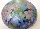 Limoges enamel ball vase Camille Fauré flowers hydrangeas twentieth century