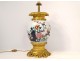 Chinese porcelain vase lamp branches flowers cherry trees Kangxi eighteenth