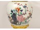 Chinese porcelain vase lamp branches flowers cherry trees Kangxi eighteenth
