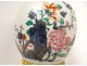 Chinese porcelain vase lamp branches flowers cherry trees Kangxi eighteenth