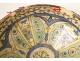 Polychrome ceramic Mokhfia cut dish Tortoise Tronja Fez Morocco XIXth