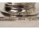 Pair of sterling silver candlesticks Poland Warsaw Szmul Szkarlat 742gr XIXth