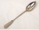 Solid silver stewing spoon Minerva monogram 120gr XIXth century