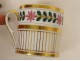 Paris porcelain coffee service gilding flowers jug Charles X XIXth