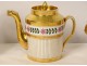 Paris porcelain coffee service gilding flowers jug Charles X XIXth