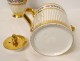 Paris porcelain coffee service gilding flowers jug Charles X XIXth