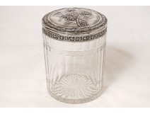 Minerva Lefebre Art Nouveau 19th century cut crystal cookie jar