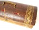 Sewing kit silver vermeillé box gilded leather iron nineteenth century