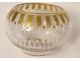 Small decorative ball vase cut crystal signed Baccarat nineteenth gilding